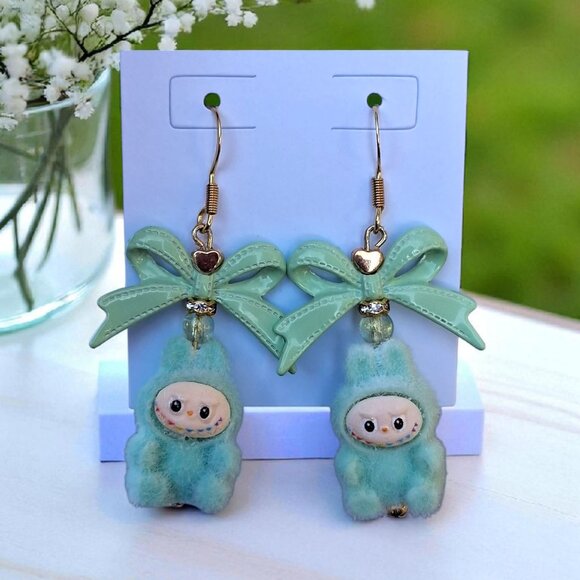 Handmade Mini Labubu Earrings - Picture 13 of 17